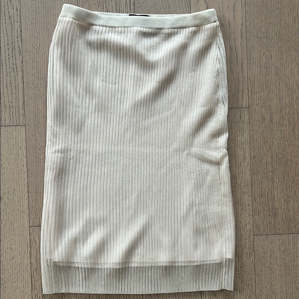 J.Crew Collection sheer layered sweater-skirt